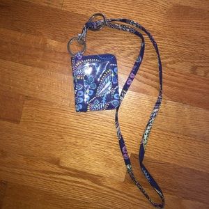 Vera Bradley lanyard wallet